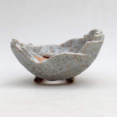 Ceramic Shell 10.5 x 8 x 6 cm, gray color - 1