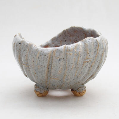 Ceramic shell 8.5 x 8.5 x 7 cm, color gray - 1