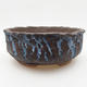 Ceramic bonsai bowl 18 x 18 x 7 cm, color cracked - 1/4