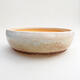 Ceramic bonsai bowl 21 x 21 x 6.5 cm, color beige - 1/3