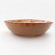 Ceramic bonsai bowl 18 x 18 x 5 cm, color brown - 1/3
