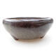 Ceramic bonsai bowl 10.5 x 10.5 x 4 cm, gray color - 1/3