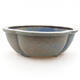 Ceramic bonsai bowl 12 x 10 x 4.5 cm, color blue - 1/3