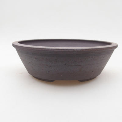 Ceramic bonsai bowl 15 x 15 x 5 cm, gray color - 1