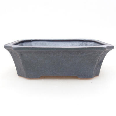 Ceramic bonsai bowl 12.5 x 10 x 4 cm, metal color - 1