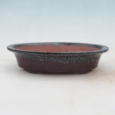 Bonsai bowl 21 x 14 x 5 cm, color brown - 1