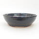 Ceramic bonsai bowl 18 x 18 x 5 cm, color gray - 1/3