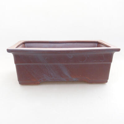 Ceramic bonsai bowl 21 x 15 x 7 cm, gray color - 1