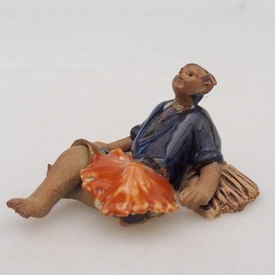Ceramic figurine - rice picker - 1