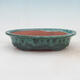 Bonsai bowl 21 x 14 x 5 cm, color green - 1/7
