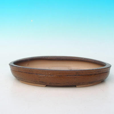 Bonsai ceramic bowl CEJ 57, brown - 1