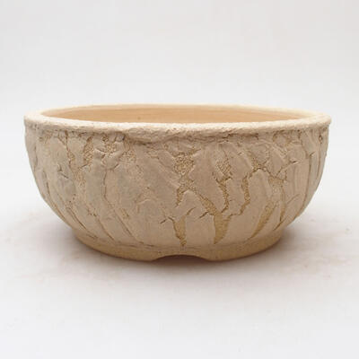 Ceramic bonsai bowl 15 x 15 x 6 cm, color cracked - 1