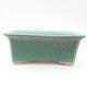 Ceramic bonsai bowl 17 x 14 x 7 cm, color green - 1/3