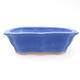 Ceramic bonsai bowl 14 x 10 x 4 cm, color blue - 1/3