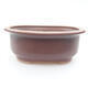 Ceramic bonsai bowl 14 x 11 x 5.5 cm, color brown - 1/3