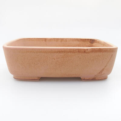 Ceramic bonsai bowl 15 x 12 x 4.5 cm, color pink - 1