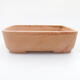 Ceramic bonsai bowl 15 x 12 x 4.5 cm, color pink - 1/3