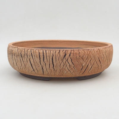 Ceramic bonsai bowl 26.5 x 26.5 x 7 cm, cracked color - 1