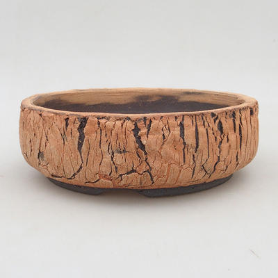 Ceramic bonsai bowl 21 x 21x 7 cm, color cracked - 1