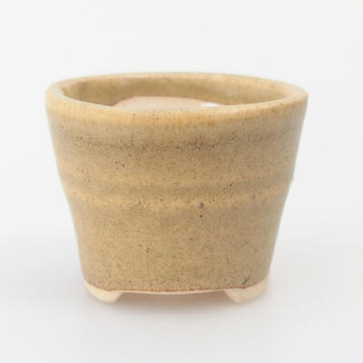 Ceramic bonsai bowl 3 x 3 x 2.5 cm, color brown - 1