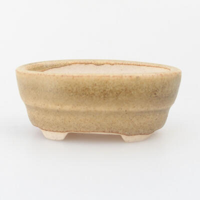 Ceramic bonsai bowl 4 x 2.5 x 2 cm, color brown - 1
