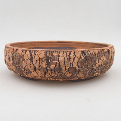 Ceramic bonsai bowl 24 x 24 x 6.5 cm, cracked color - 1