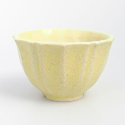 Ceramic bonsai bowl 5 x 5 x 3.5 cm, color yellow - 1
