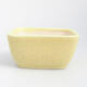 Ceramic bonsai bowl 5.5 x 4.5 x 3 cm, color yellow - 1/3