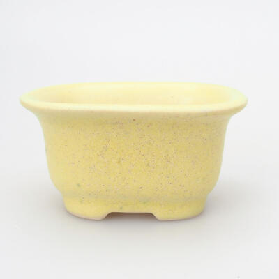 Ceramic bonsai bowl 5.5 x 4.5 x 3 cm, color yellow - 1