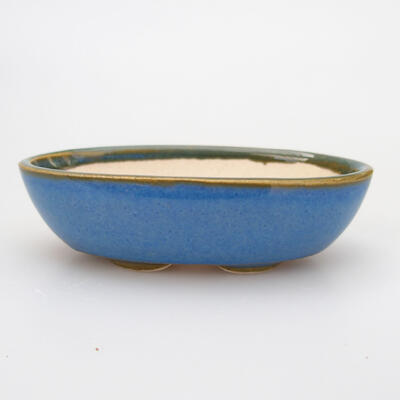 Ceramic bonsai bowl 7 x 3.5 x 2 cm, color blue - 1