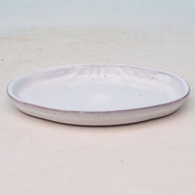 Bonsai water tray H 05 - 10 x 7,5 x 1 cm, white - 10 x 7.5 x 1 cm - 1
