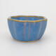 Ceramic bonsai bowl 4 x 4 x 2 cm, color blue - 1/3