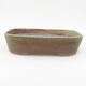 Ceramic bonsai bowl 23 x 17.5 x 5 cm, color green - 1/3