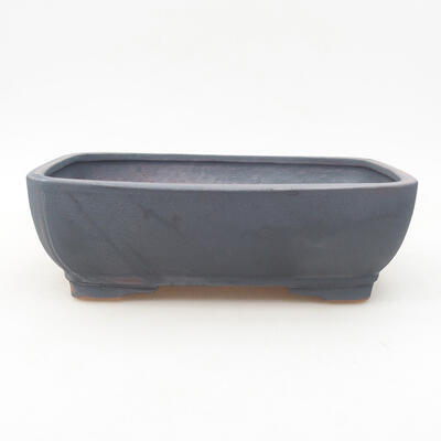 Ceramic bonsai bowl 21.5 x 16.5 x 6.5 cm, metal color - 1