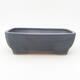 Ceramic bonsai bowl 21.5 x 16.5 x 6.5 cm, metal color - 1/3