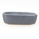 Ceramic bonsai bowl 15 x 11 x 4 cm, metal color - 1/3
