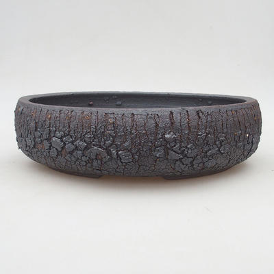 Ceramic bonsai bowl 27 x 27 x 7 cm, color cracked - 1