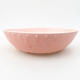 Ceramic bonsai bowl 17 x 17 x 4.5 cm, color pink - 1/3