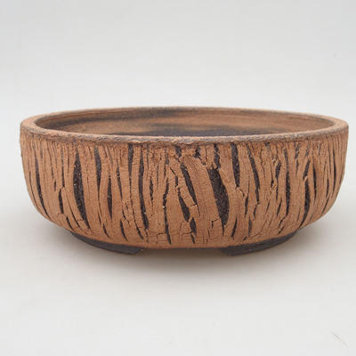Ceramic bonsai bowl 21 x 21 x 7 cm, color cracked - 1