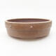 Ceramic bonsai bowl 18 x 18 x 5.5 cm, brown color - 1/3