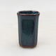 Ceramic bonsai bowl 3 x 3 x 5 cm, color blue - 1/3