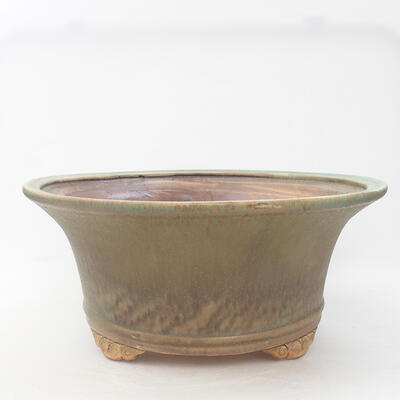 Ceramic bonsai bowl 32 x 32 x 14 cm, color green - 1