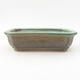 Ceramic bonsai bowl 17 x 13 x 4.5 cm, color green - 1/3