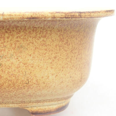 Ceramic bonsai bowl 14 x 11 x 5 cm, color yellow - 1