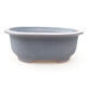 Ceramic bonsai bowl 14 x 11 x 5 cm, metal color - 1/3