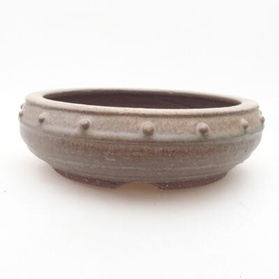 Ceramic bonsai bowl 17 x 17 x 5.5 cm, color green - 1