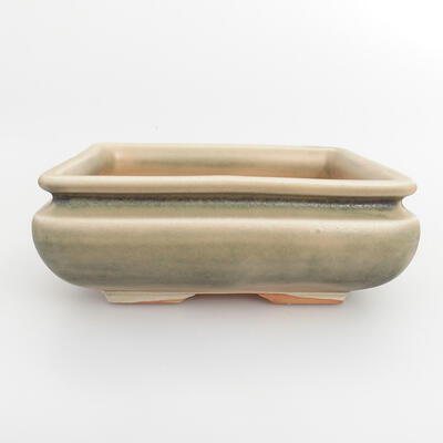 Ceramic bonsai bowl 15 x 15 x 5.5 cm, color green - 1
