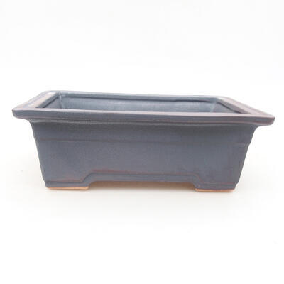 Ceramic bonsai bowl 17 x 12 x 6 cm, metal color - 1