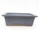 Ceramic bonsai bowl 17 x 12 x 6 cm, metal color - 1/3