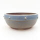 Ceramic bonsai bowl 17 x 17 x 7 cm, color blue - 1/3
